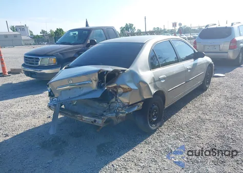 2003 Honda Civic Lx из США, поврежденный, VIN 1HGES15503L028735